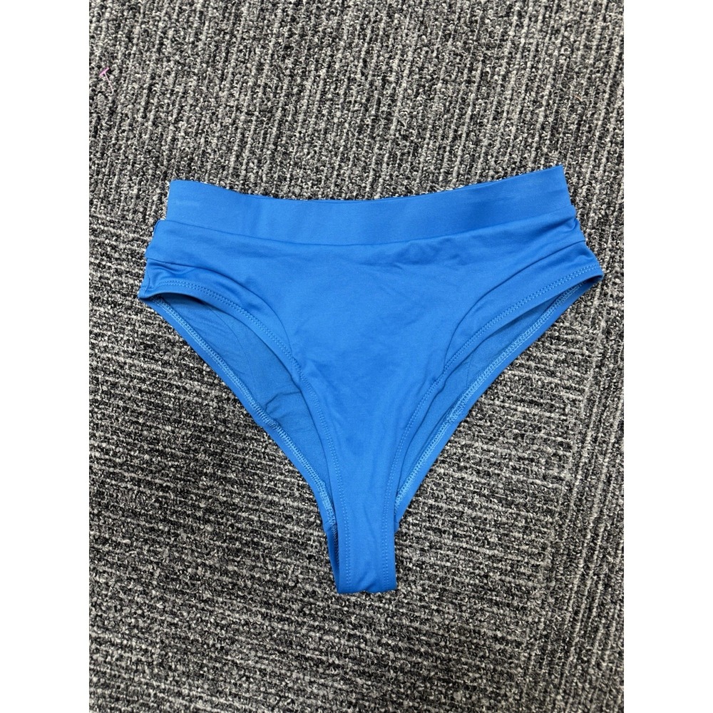 NWT GYMSHARK Azure Blue Horizon Sport Women's Bikini Swimsuit Bottoms Size XS